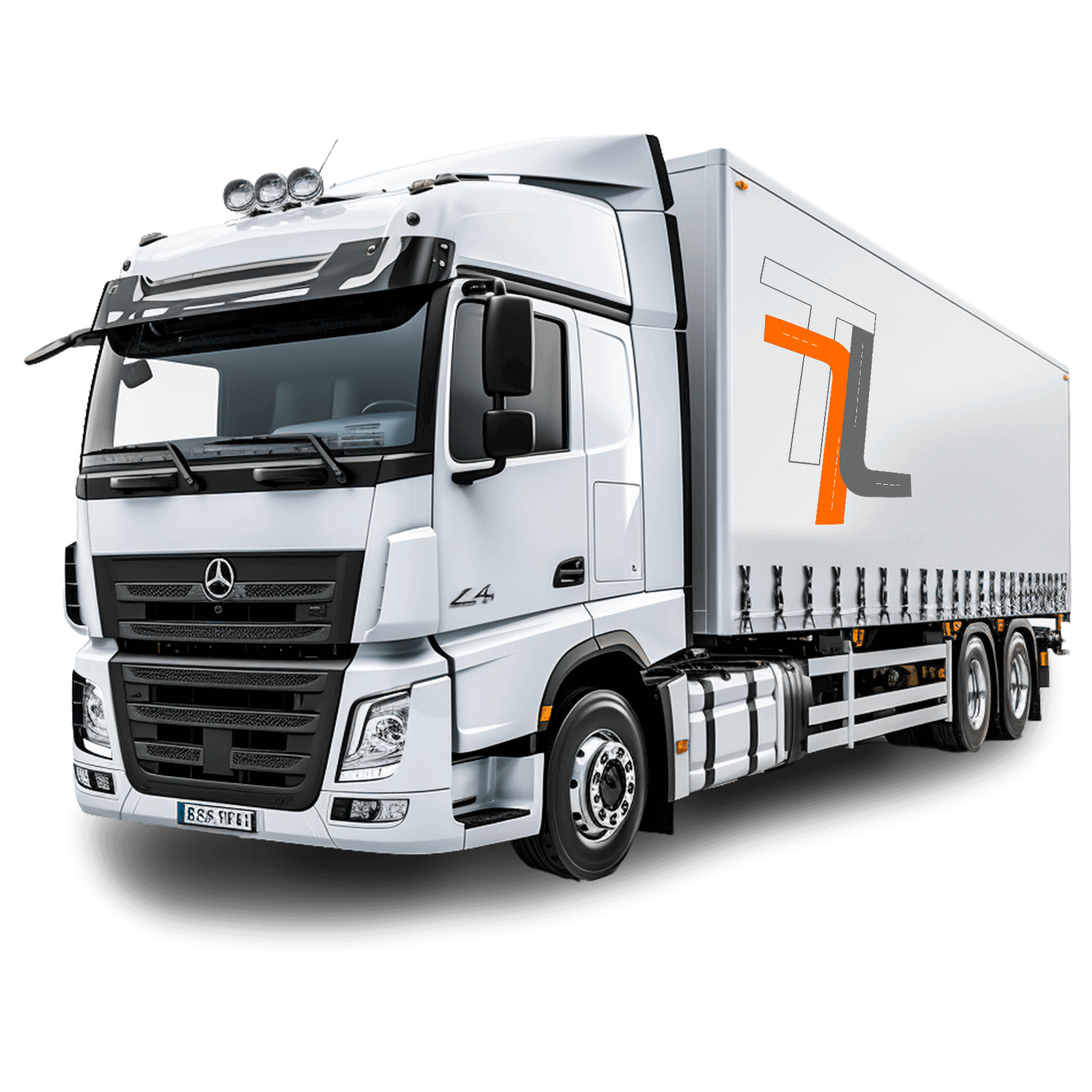 Грузовик транспортной логистической компании TLL