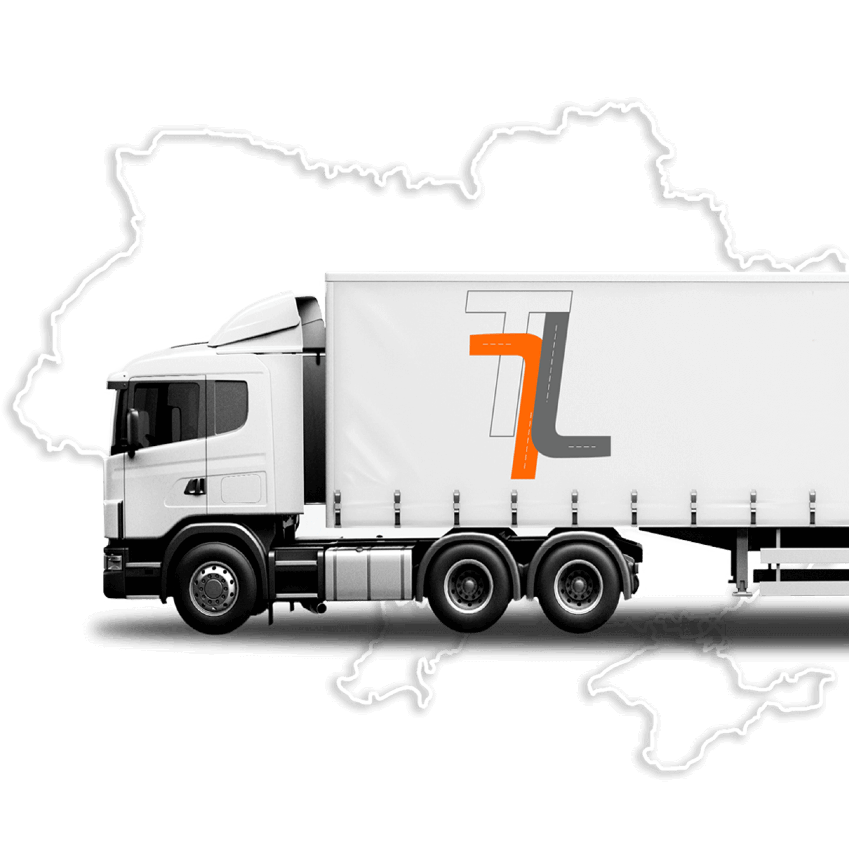 Лого транспортной логистической компании TLL на грузовике