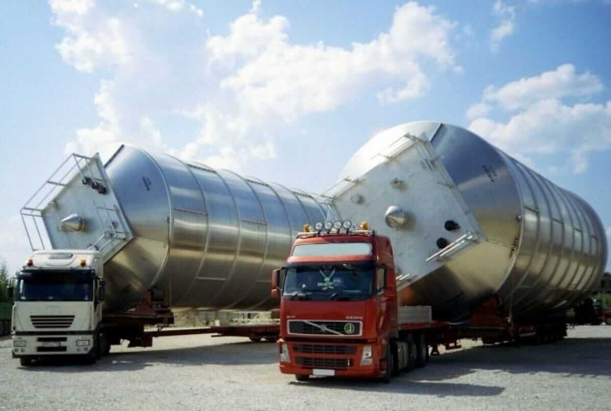 Негабарит перевозки емкости