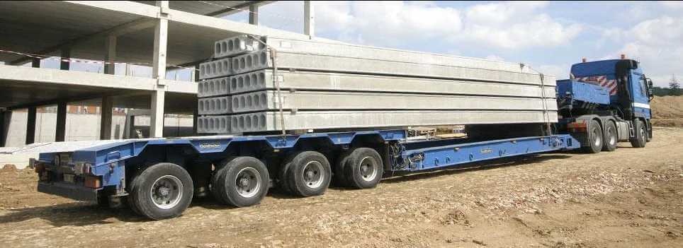 Негабарит перевозки бетонных изделий